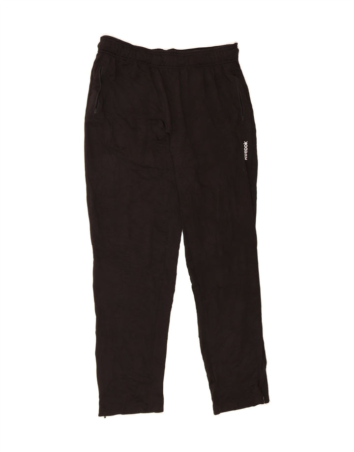 REEBOK Mens Tracksuit Trousers Medium Black Polyester Vintage Reebok and Second-Hand Reebok from Messina Hembry 