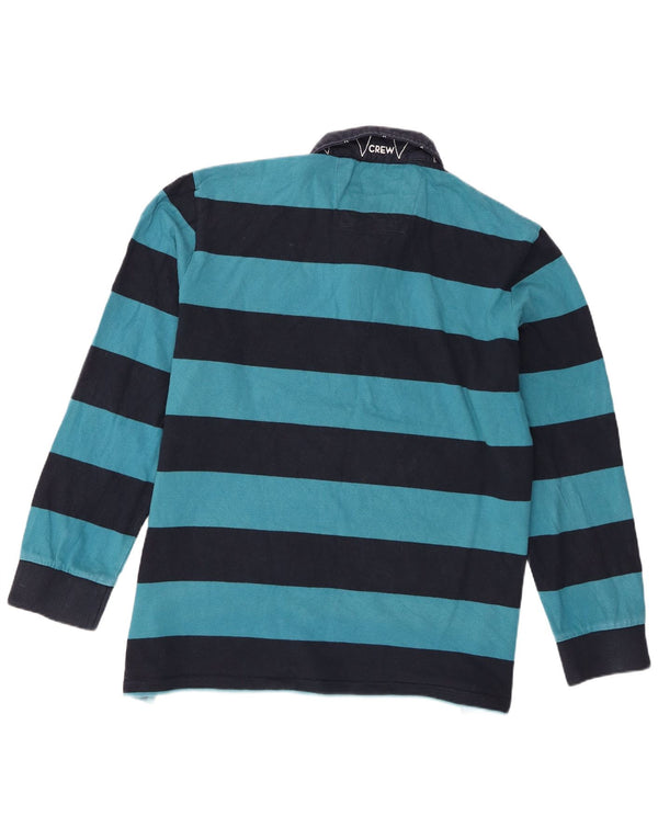 Crew Clothing Ανδρικό μακρυμάνικο μπλουζάκι ράγκμπι πόλο 2XL μπλε ριγέ βαμβακερό