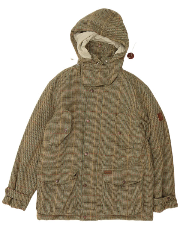 Ανδρικό μπουφάν με κουκούλα Penfield UK 38 Medium Khaki Houndstooth