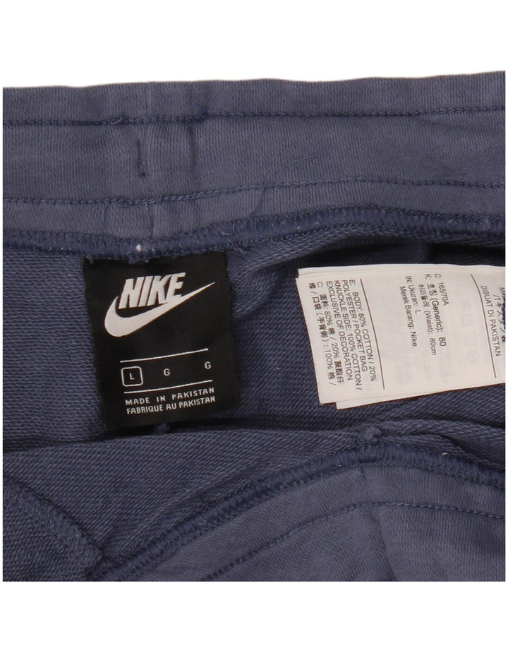 Γυναικείο αθλητικό σορτς NIKE UK 16 Large Navy Blue από βαμβάκι