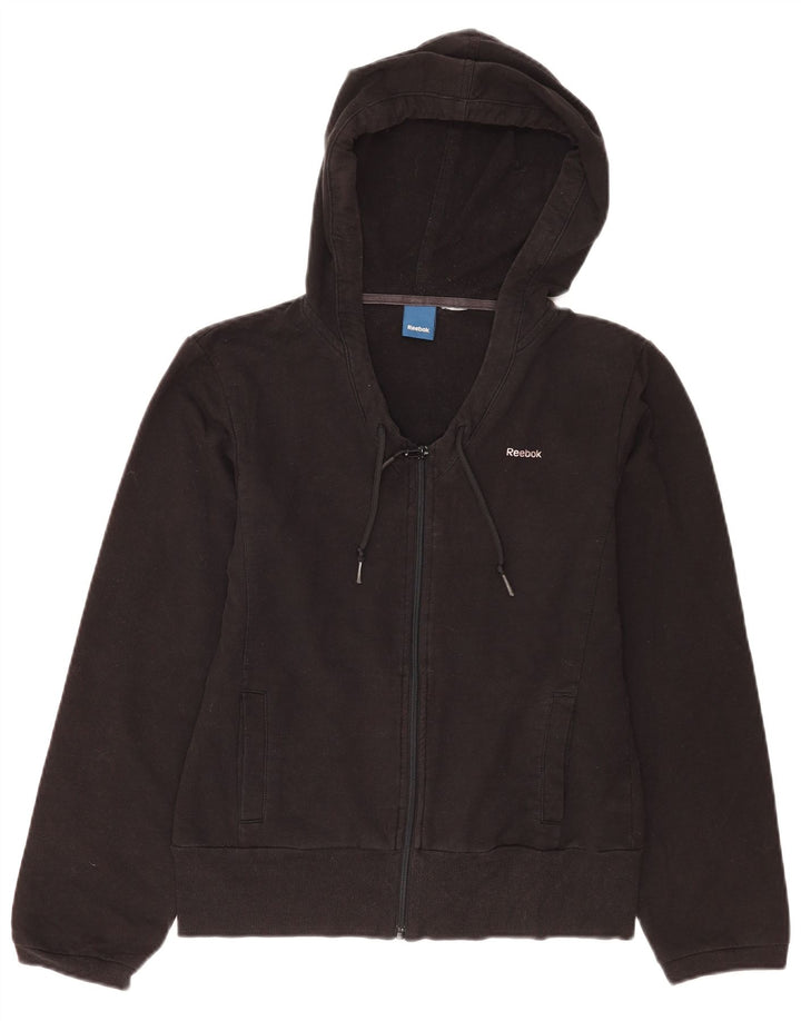 Γυναικείο πουλόβερ Reebok με φερμουάρ UK 12 Medium Black