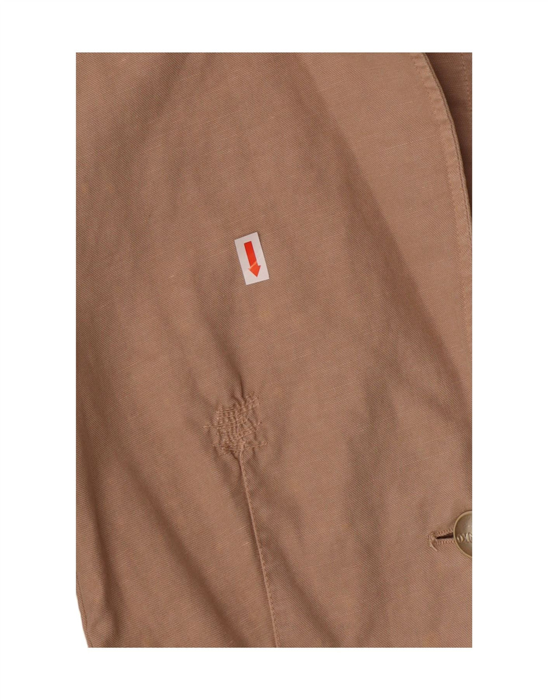 PINKO Γυναικείο σακάκι 2 κουμπιών UK 8 Small Beige βαμβακερό