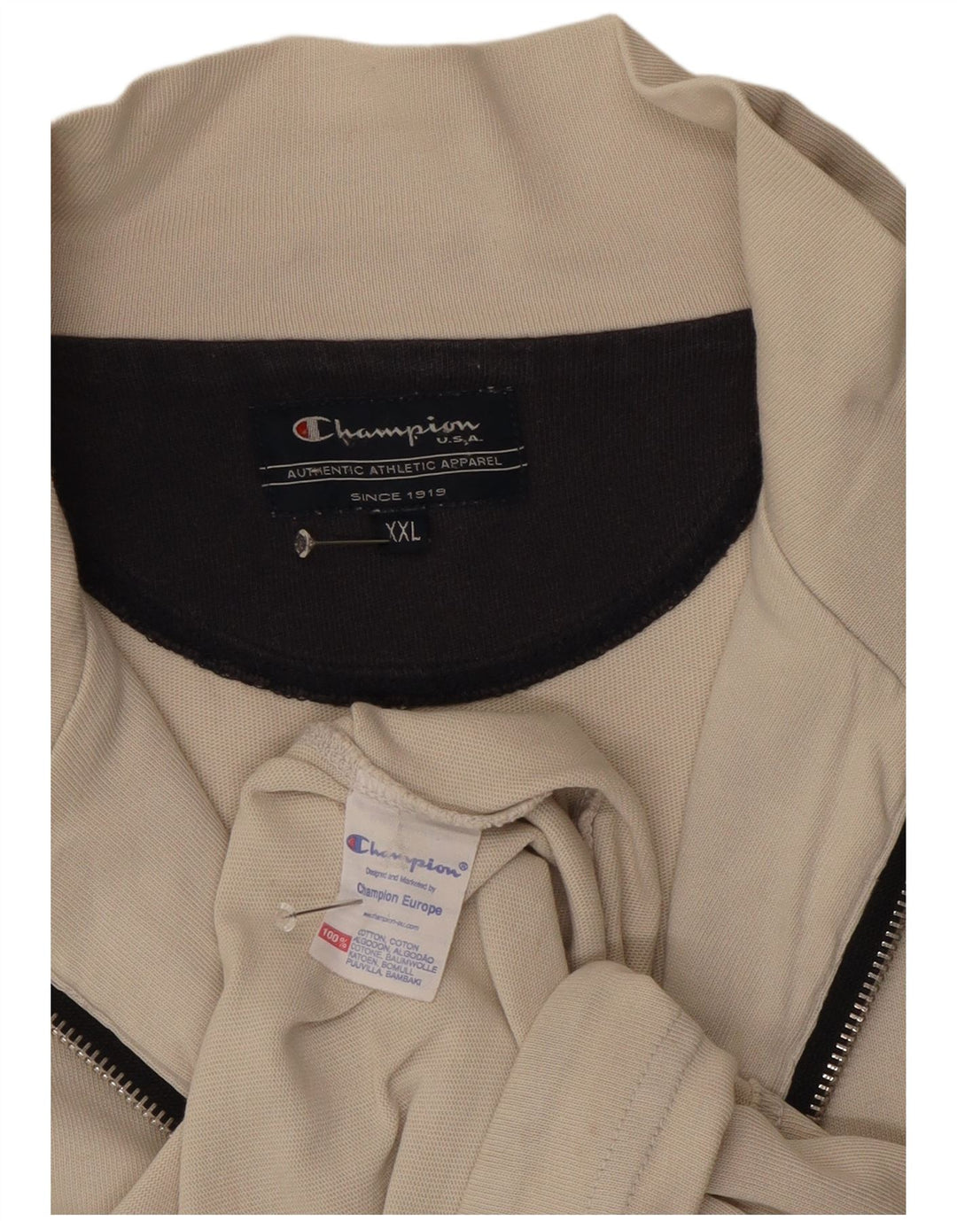 Ανδρική φόρμα Champion Top Jacket 2XL Beige Cotton
