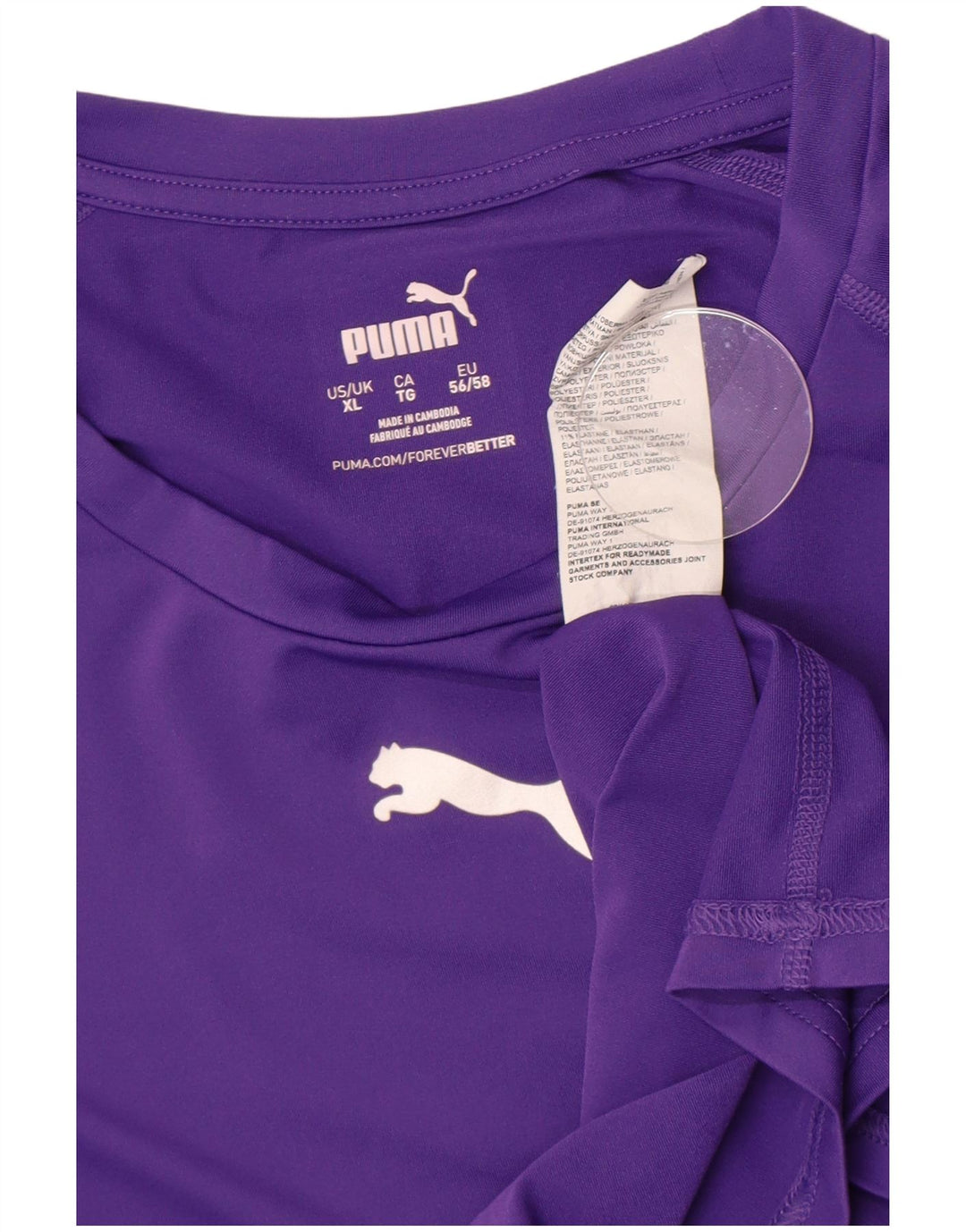 Puma Γυναικείο Μακρυμάνικο UK 18 XL Μωβ Πολυεστέρας
