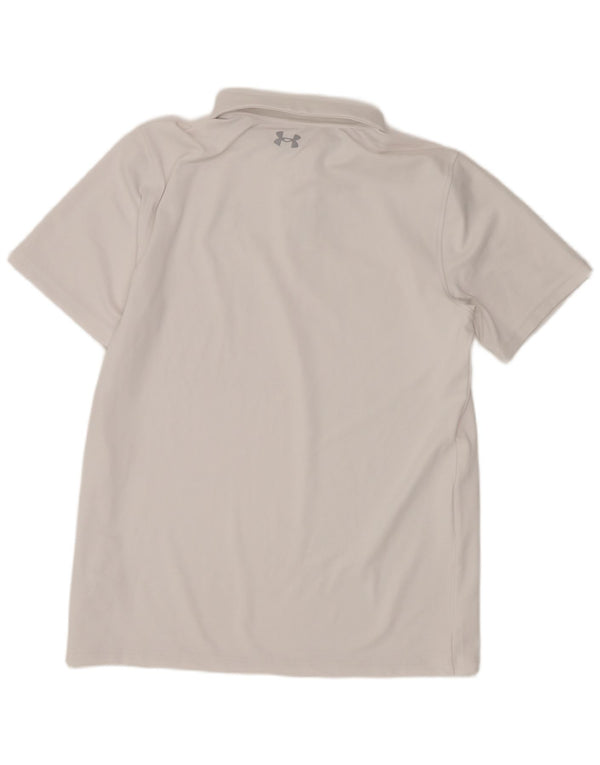 Under Armour Boys Polo Shirt 13-14 Years XL Λευκός Πολυεστέρας