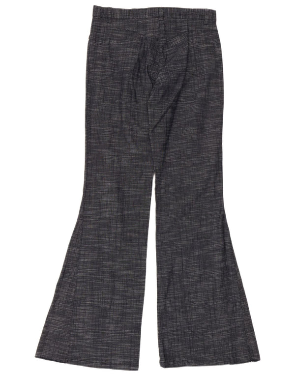 Morgan Γυναικείο Flare Casual Παντελόνι EU 38 Medium W28 L32 Navy Blue Flecked