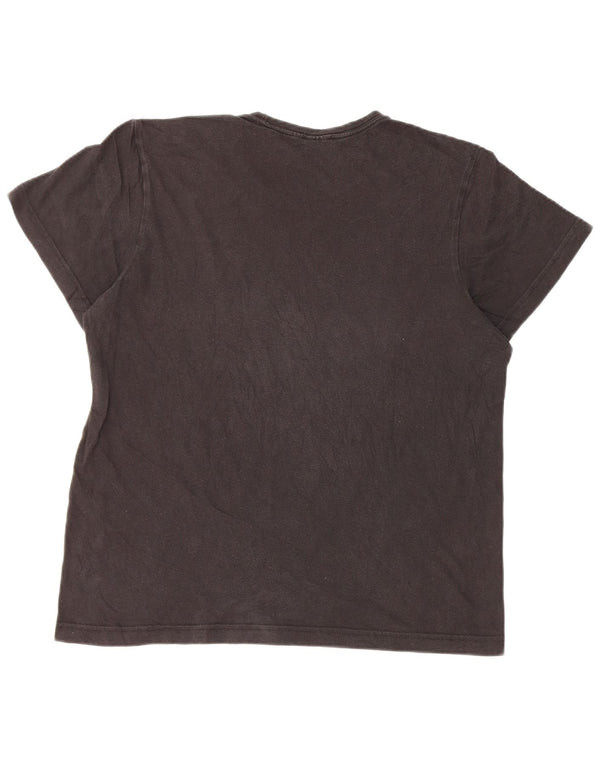 Adidas Mens Graphic T-Shirt Top Medium Black Cotton