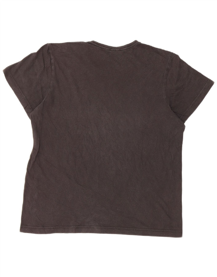 Ανδρικό γραφικό T-Shirt Adidas Top Μεσαίο μαύρο βαμβακερό