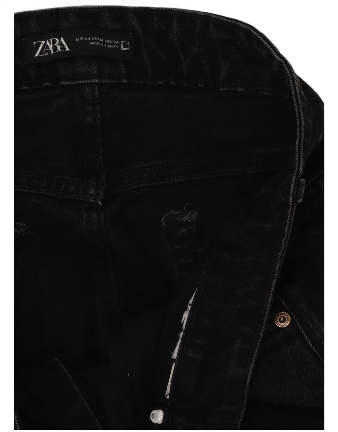 Zara Ανδρικό τζιν ίσιο EU 44 XL W34 L30 Μαύρο