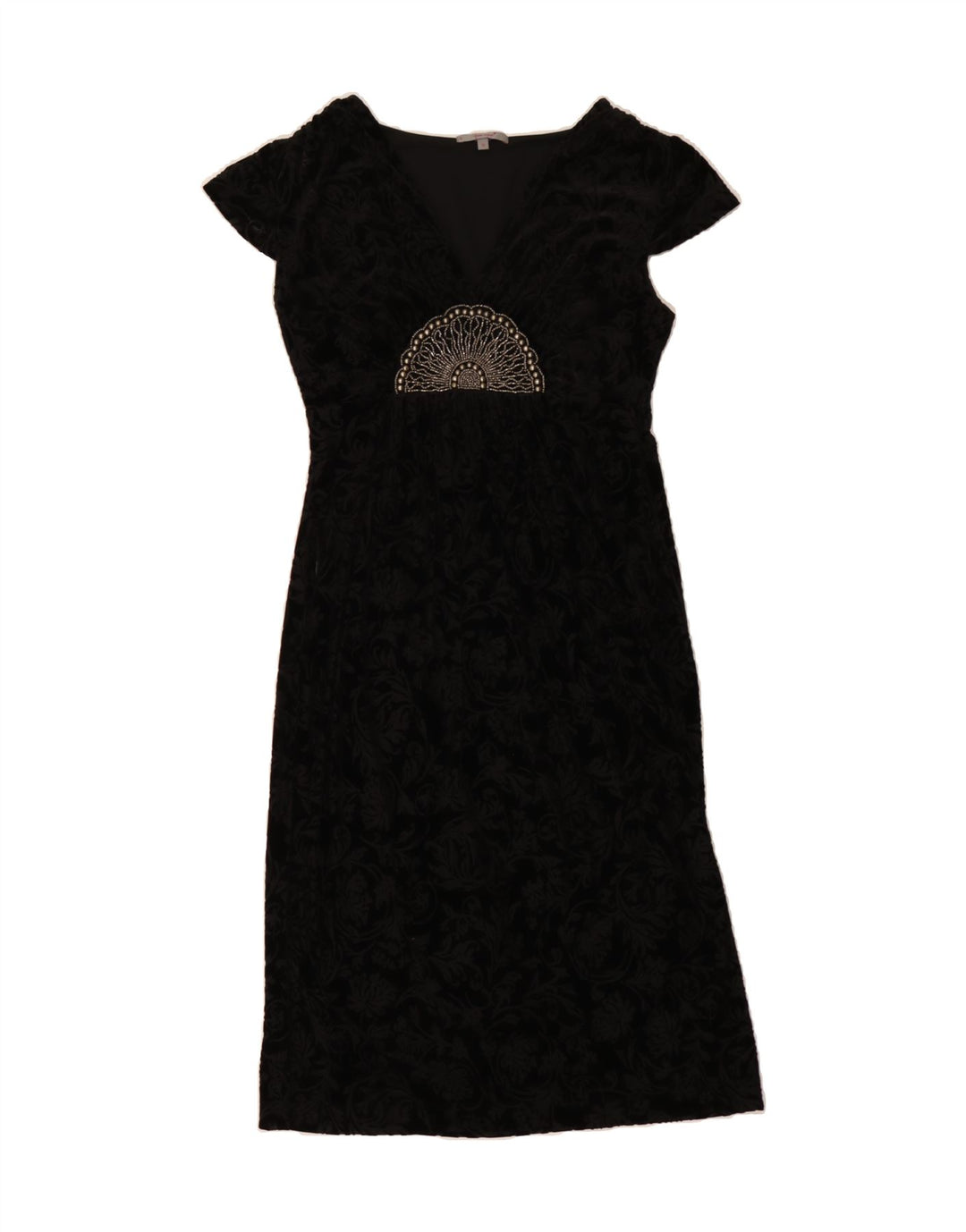 PER UNA Womens A-Line Dress UK 10 Small Black Polyamide Vintage Per Una and Second-Hand Per Una from Messina Hembry 