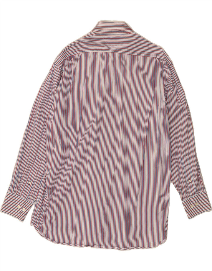 TOMMY HILFIGER Mens Regular Fit Shirt Size 16 Large Multicoloured Striped Vintage Tommy Hilfiger and Second-Hand Tommy Hilfiger from Messina Hembry 