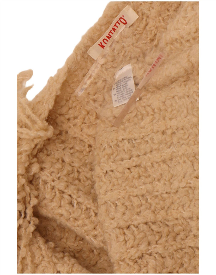 Kontatto Γυναικείο Ανοιχτό Ζακέτα UK 16 Μεγάλο Μπεζ Ακρυλικό