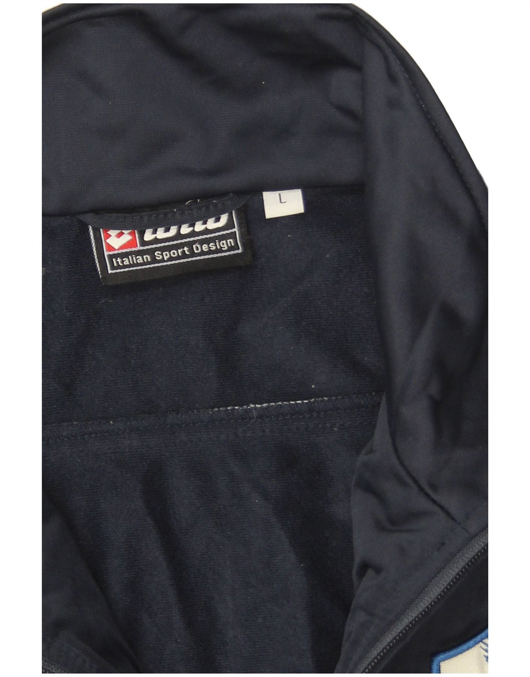 Ανδρική φόρμα γραφικών Lotto Top Jacket Μεγάλο μπλε Navy Colourblock