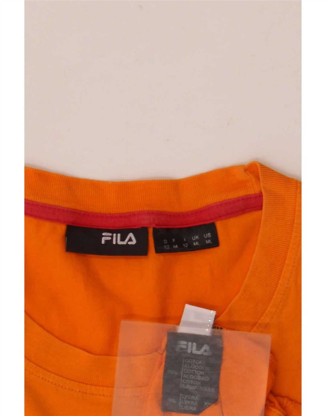 Ανδρικό γραφικό T-Shirt Fila Top Μεσαίο πορτοκαλί βαμβακερό