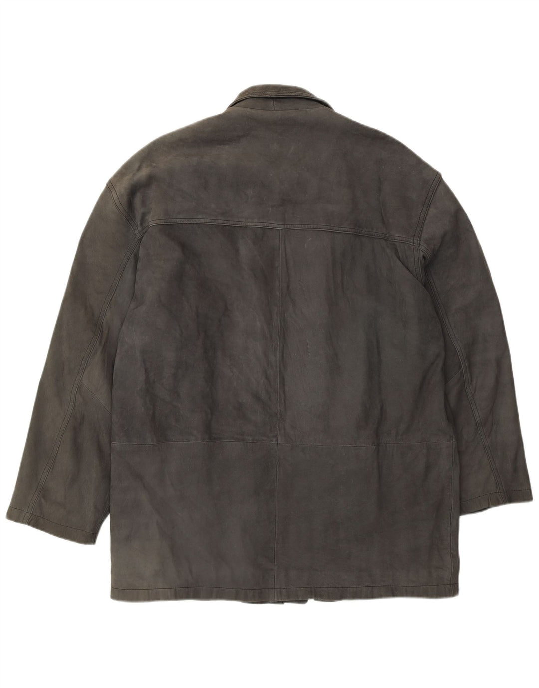 L.Lambertazzi Ανδρικό Δερμάτινο Μπουφάν UK 40 Large Grey Leather