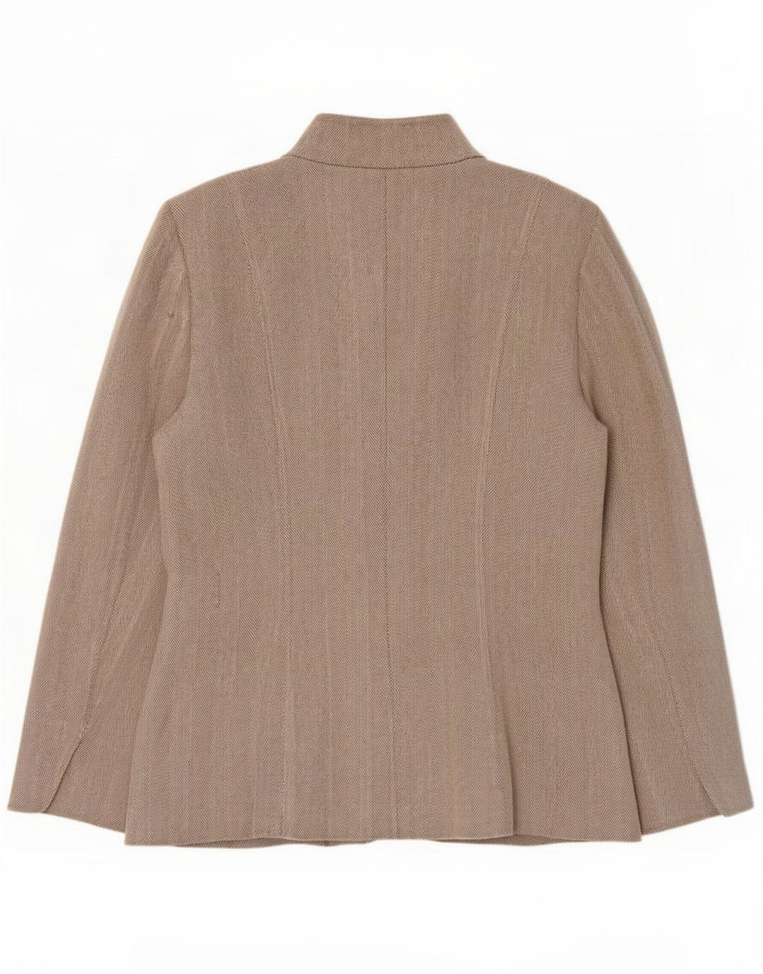 Calvin Klein Γυναικείο σακάκι με 5 κουμπιά US 14 XL Beige ψαροκόκαλο ρεγιόν