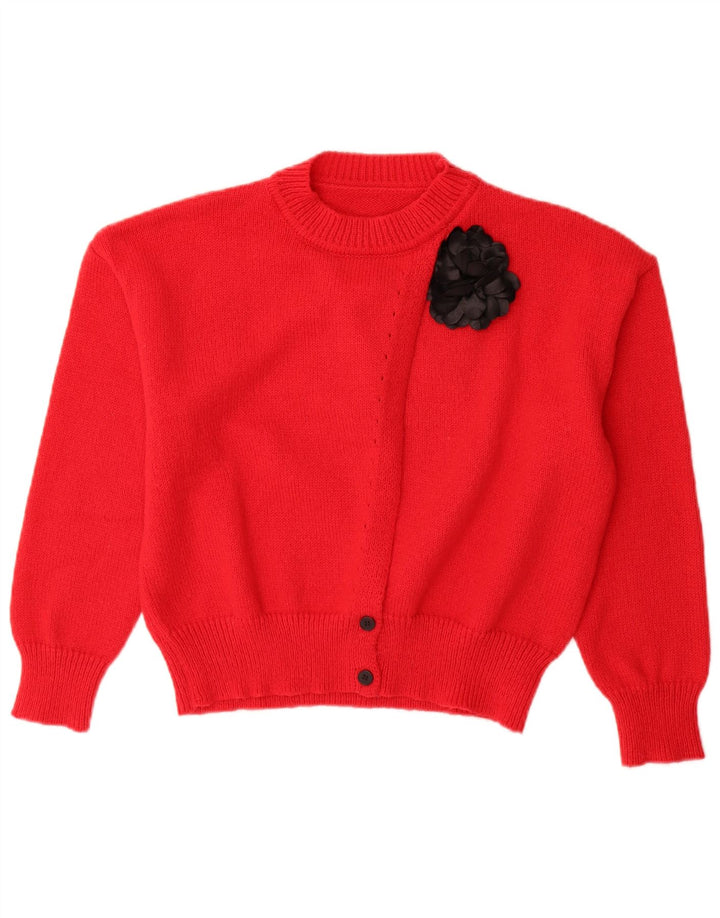 Shein Γυναικείο πουλόβερ UK 14 Medium Red Polyester