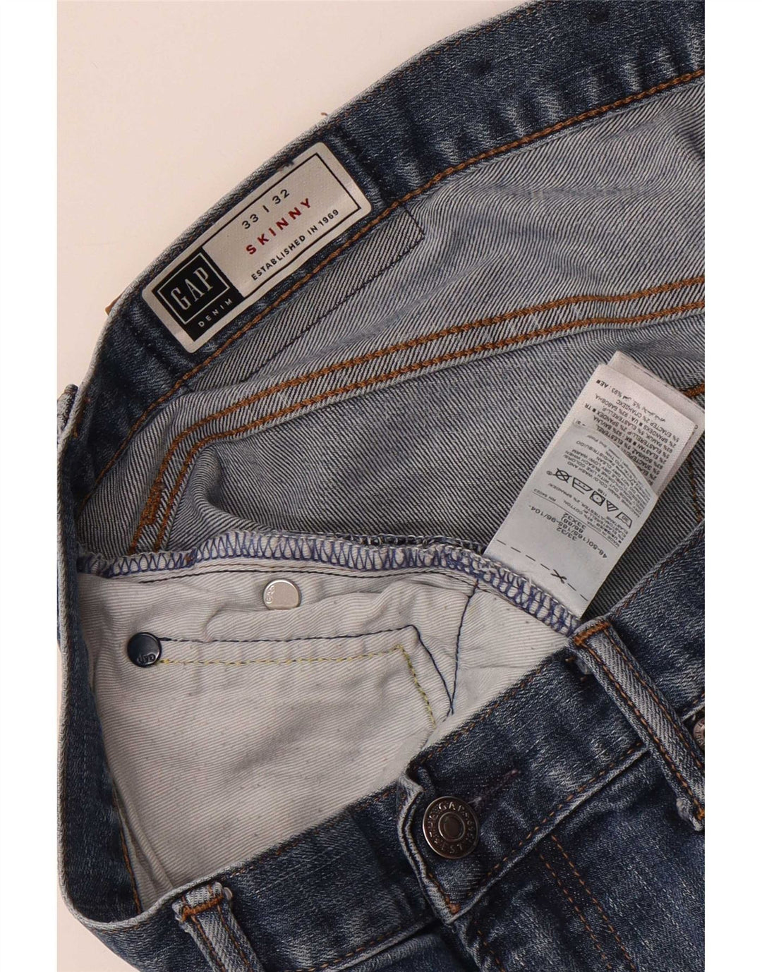Ανδρικό Skinny Jeans Gap W33 L32 Μπλε βαμβακερό