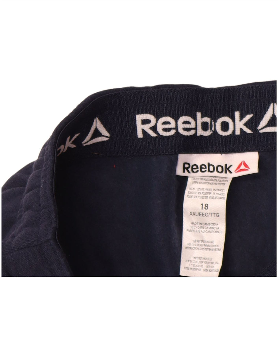 REEBOK Boys Graphic αθλητική φόρμα 15-16 ετών 2XL Navy Blue Cotton