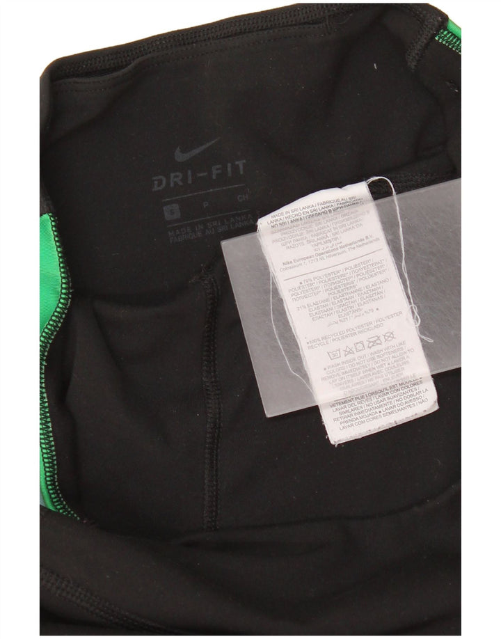 Γυναικείο κολάν Nike γραφικό Dri Fit Μικρό μαύρο ριγέ πολυεστέρα