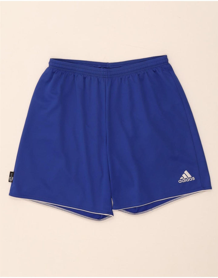 Ανδρικό αθλητικό σορτς Adidas μεγάλο μπλε πολυεστέρα