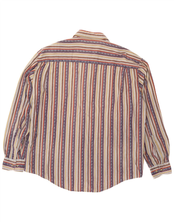 HENRY MORELL Ανδρικό πουκάμισο 43/44 XL πολύχρωμο ριγέ