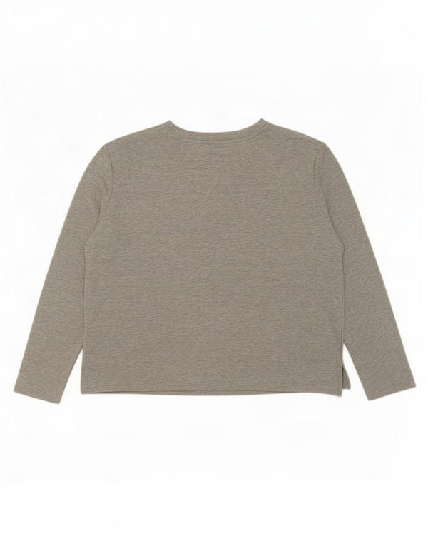 Marks & Spencer Γυναικείο τοπ μακρυμάνικο UK 16 Large Grey