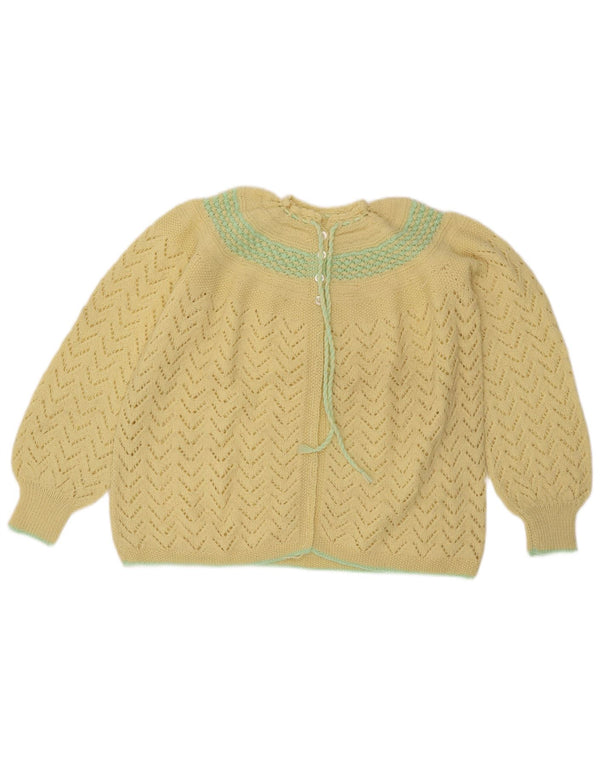Vintage γυναικεία ζακέτα UK 16 Large Yellow