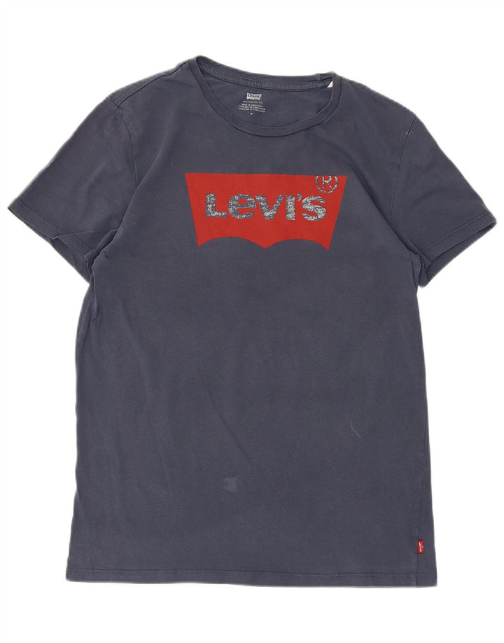 Γυναικείο γραφικό μπλουζάκι Levi's Top UK 12 Medium Navy Blue