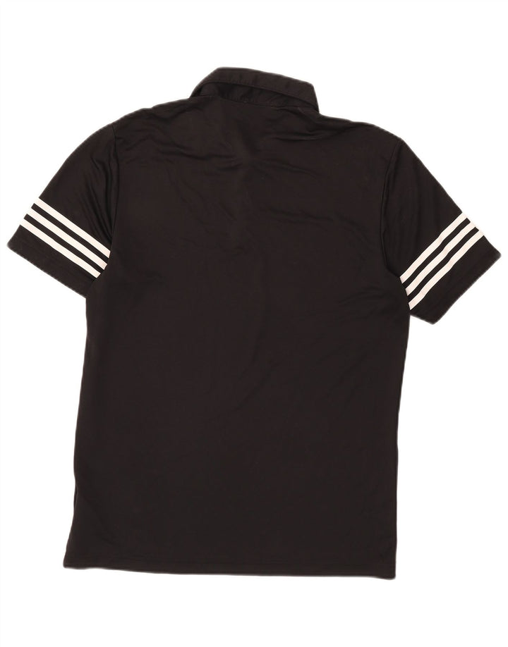 Ανδρικό πουκάμισο Adidas Polo Μικρό Μαύρο Πολυεστέρα