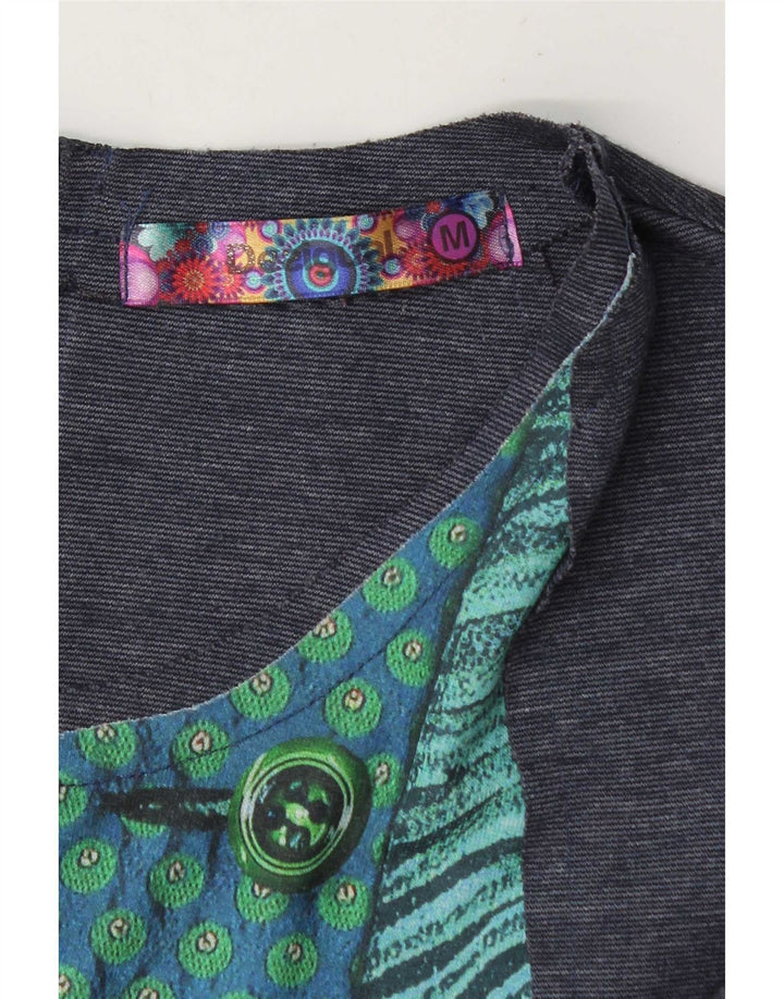Γυναικείο φόρεμα με θήκη Desigual UK 14 Medium Blue Geometric