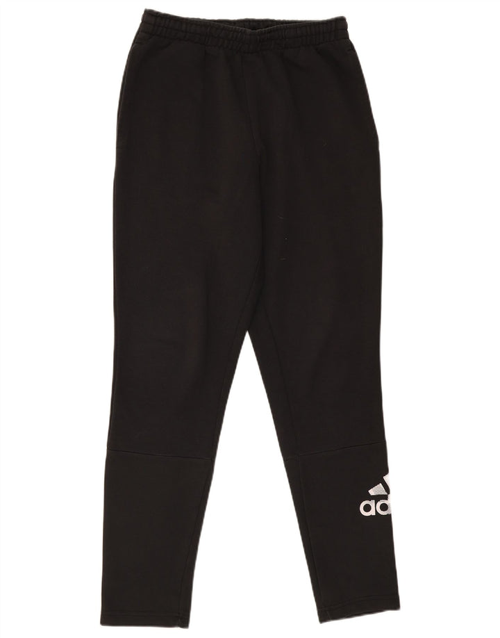 Ανδρική αθλητική φόρμα γραφικών Adidas, μεσαίο μαύρο βαμβακερό