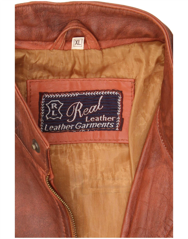 Vintage γυναικείο UK 18 XL καφέ δέρμα