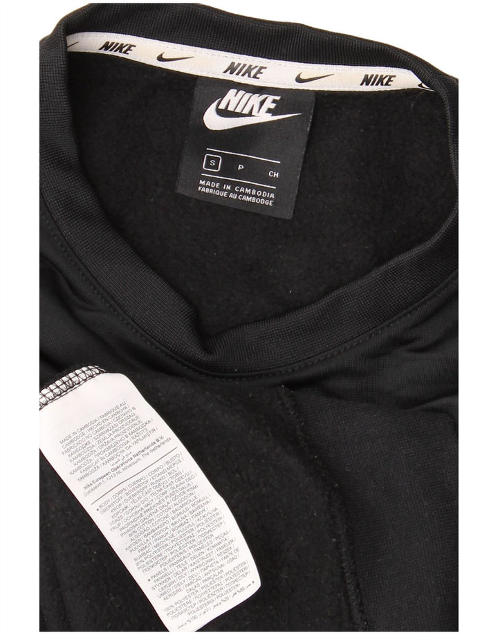 Ανδρικό γραφικό φούτερ NIKE Jumper Μικρό μαύρο βαμβακερό