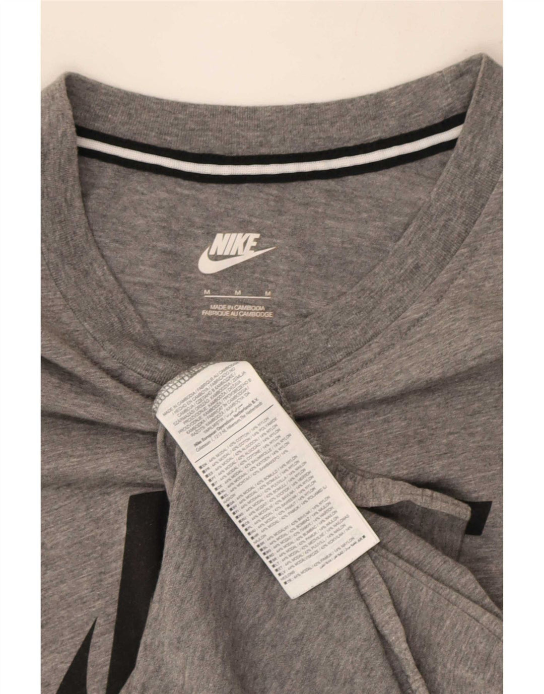 Ανδρικό γραφικό γιλέκο Nike, βαμβακερό μεσαίο γκρι