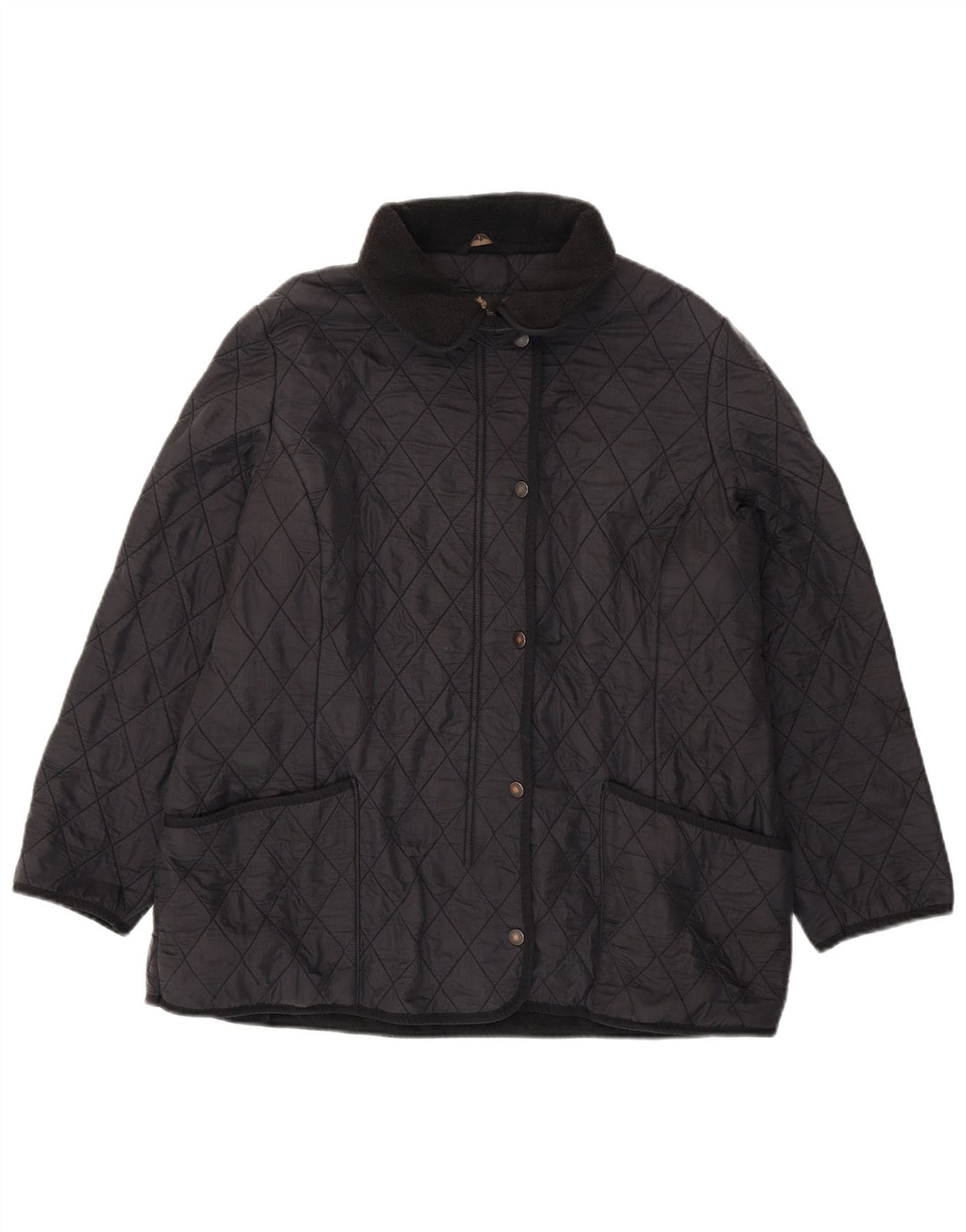 BARBOUR Γυναικείο Καπιτονέ Μπουφάν UK 20 2XL Μαύρο Πολυαμίδιο