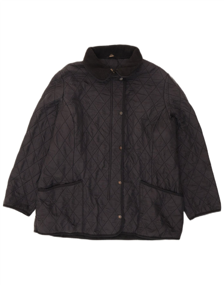 BARBOUR Γυναικείο Καπιτονέ Μπουφάν UK 20 2XL Μαύρο Πολυαμίδιο