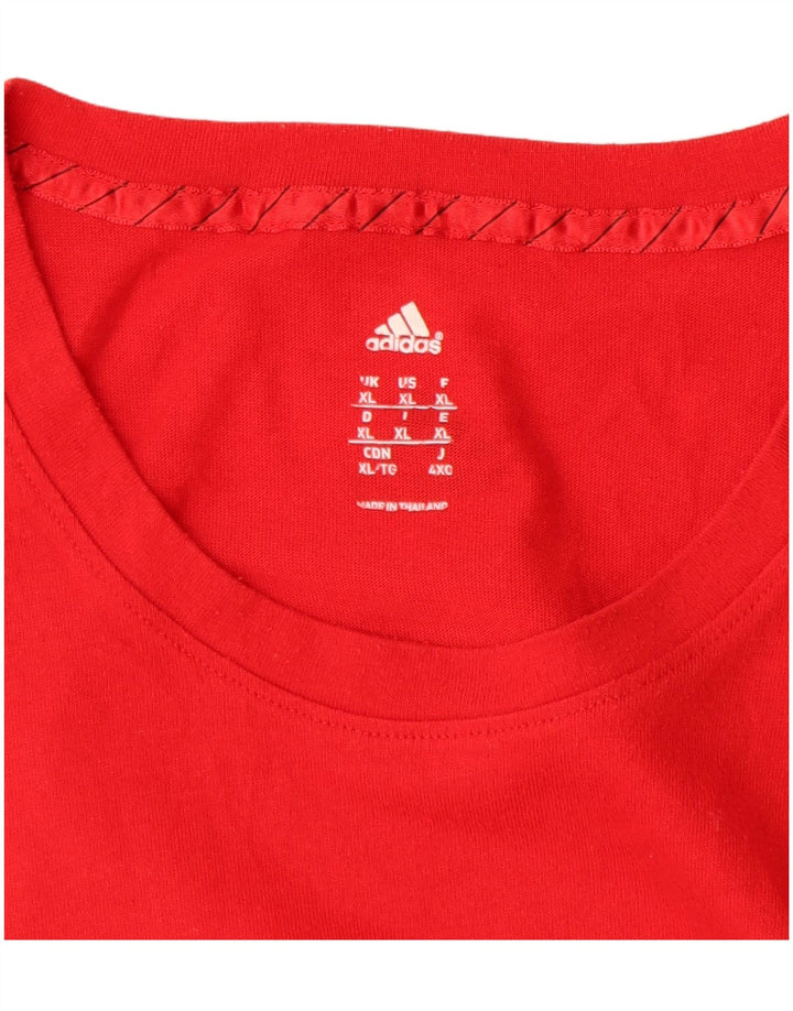 Ανδρικό γραφικό T-Shirt Adidas Top XL Red
