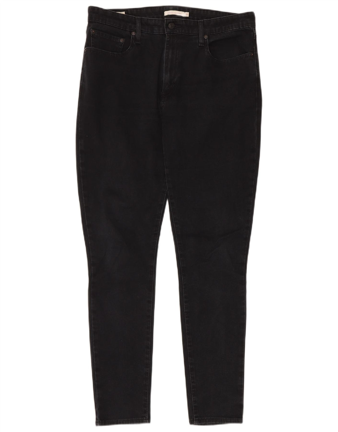 LEVI'S Γυναικείο 721 ψηλό ψηλό στενό τζιν W33 L32 μαύρο βαμβακερό