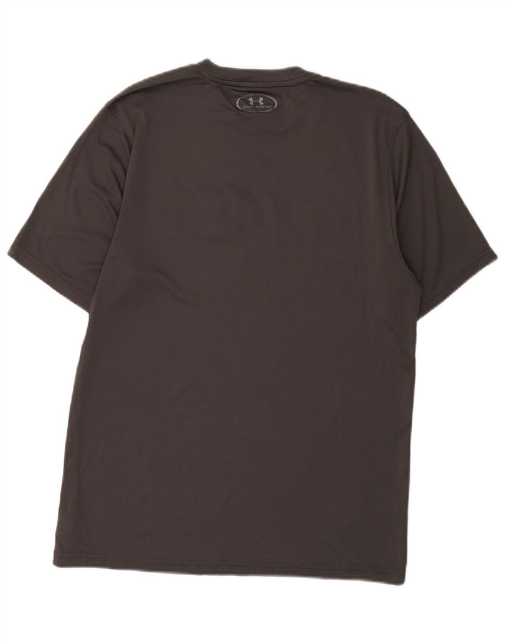 Under Armour Ανδρικό Heat Gear Graphic T-Shirt Top Small Grey Polyester