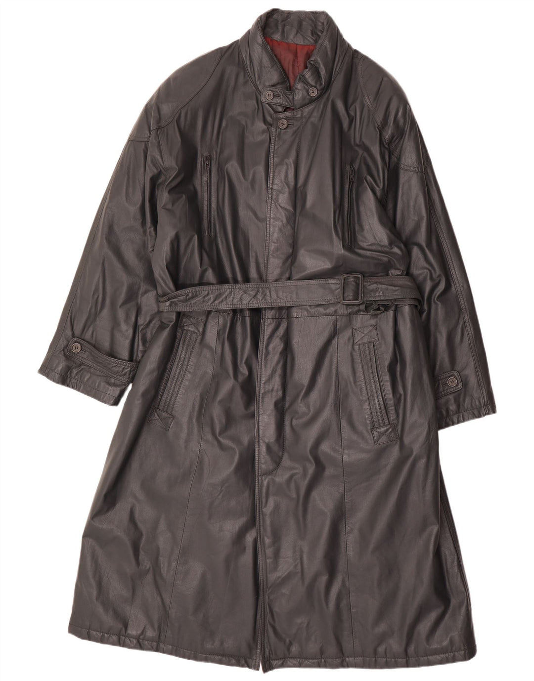 Montes Ανδρικό Δερμάτινο Παλτό IT 56 3XL Μαύρο Δερμάτινο