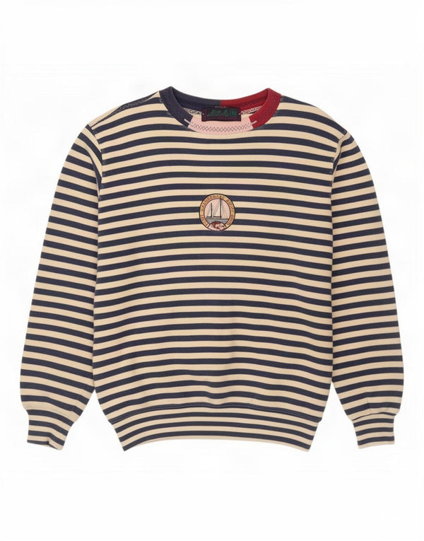 Best Company Ανδρικό Φούτερ Jumper Medium Navy Blue ριγέ βαμβακερό