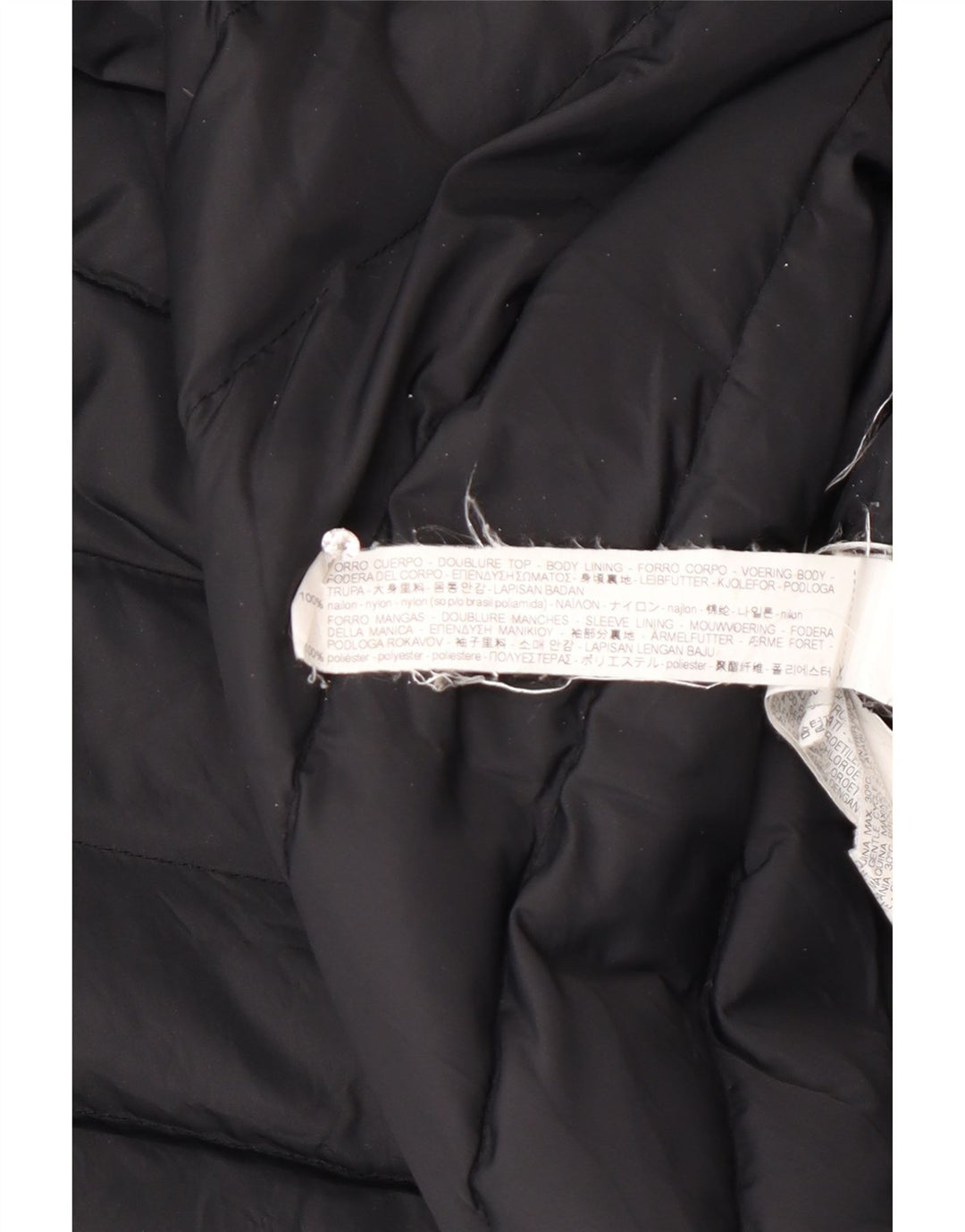 Zara Γυναικείο παλτό UK 14 Medium Black Colourblock Polyester