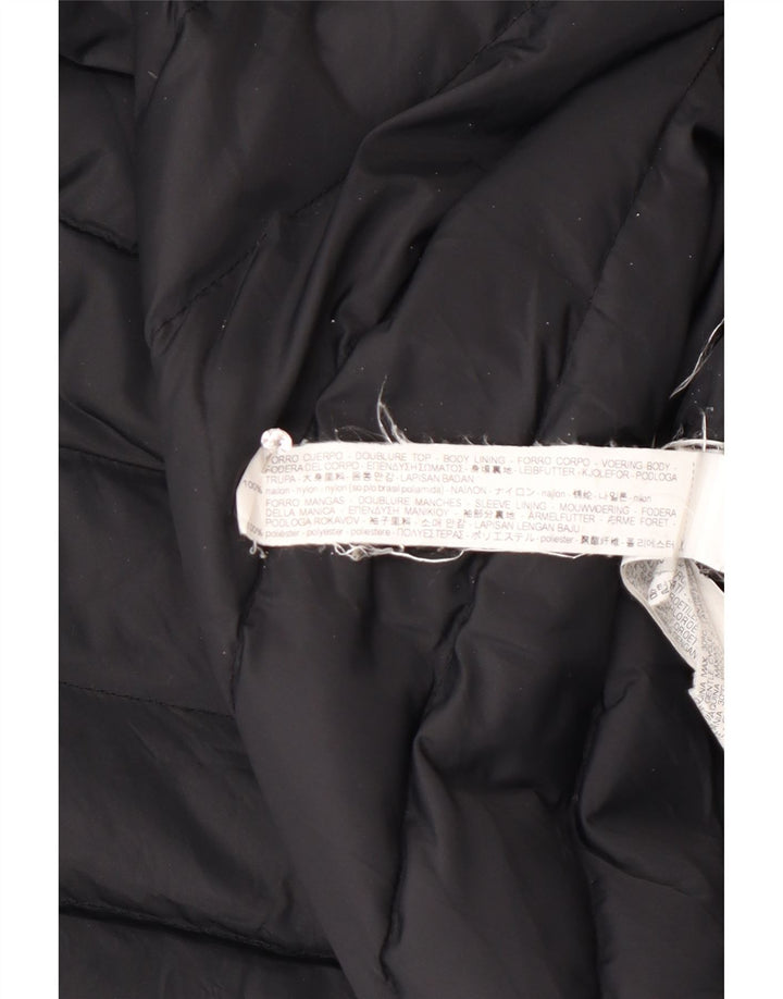 Zara Γυναικείο παλτό UK 14 Medium Black Colourblock Polyester