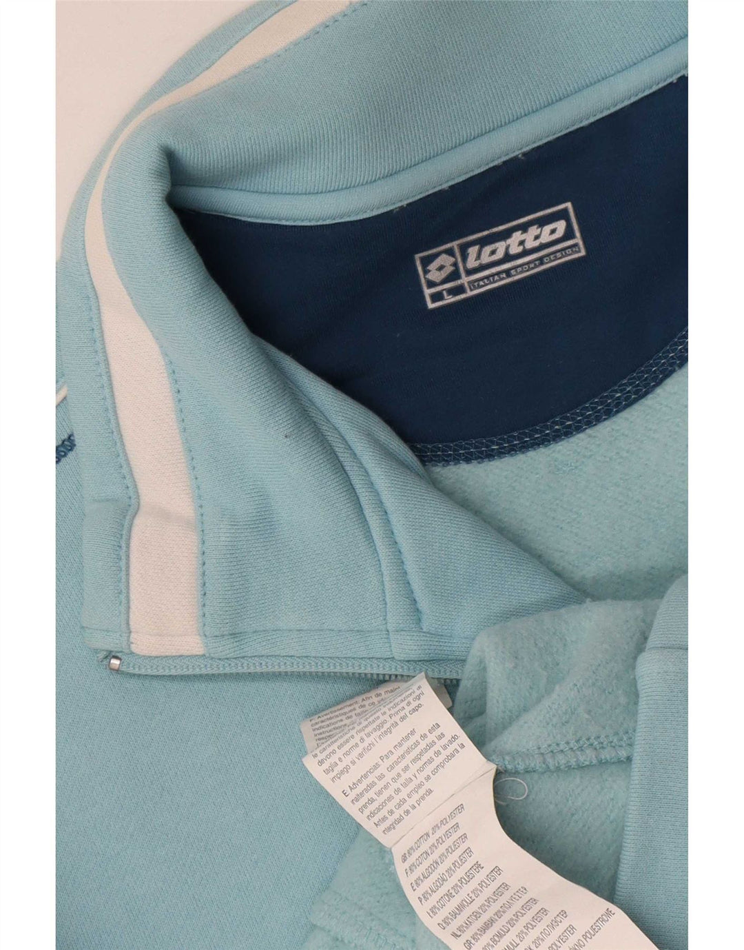 Lotto Γυναικεία αθλητική φόρμα Top Jacket UK 16 Large Blue Cotton