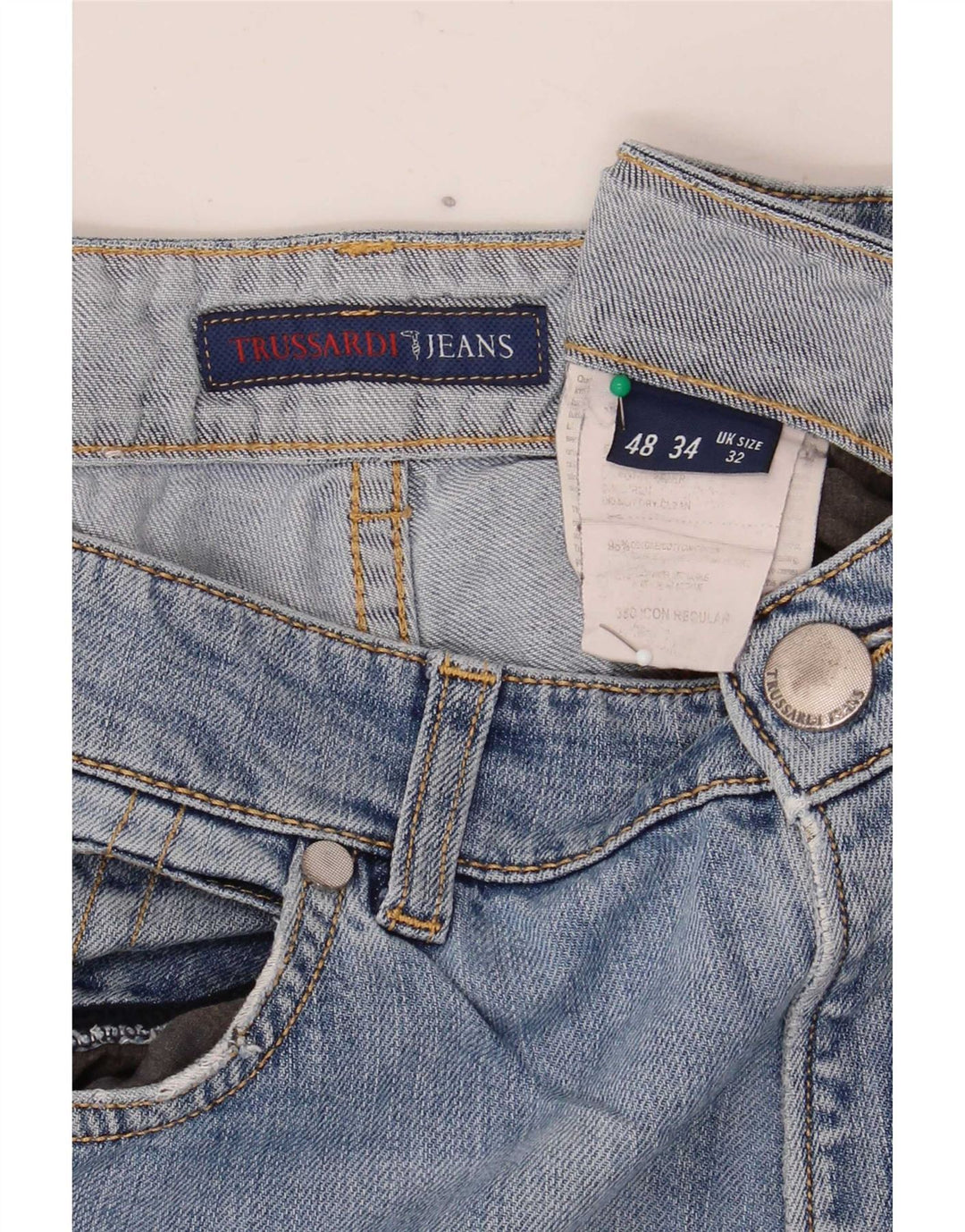 Γυναικείο τζιν Trussardi ίσιο W32 L34 Μπλε βαμβακερό