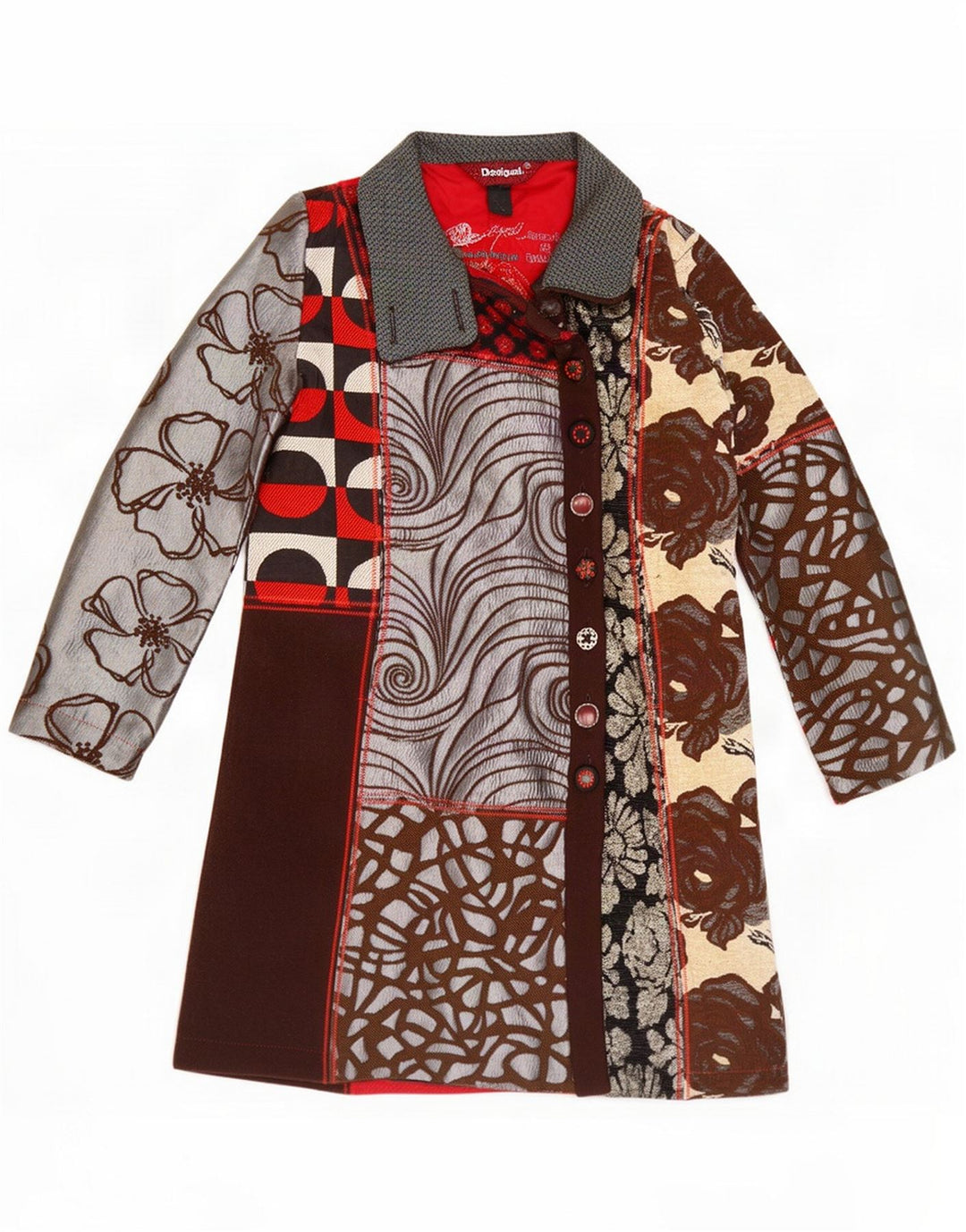 Desigual Γυναικείο γραφικό πανωφόρι EU 40 Medium Πολύχρωμο Floral