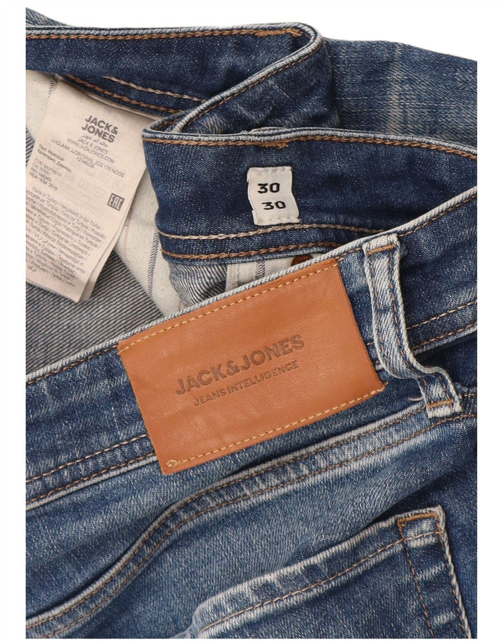 Jack & Jones Ανδρικό Slim Jeans W30 L30 Blue Cotton