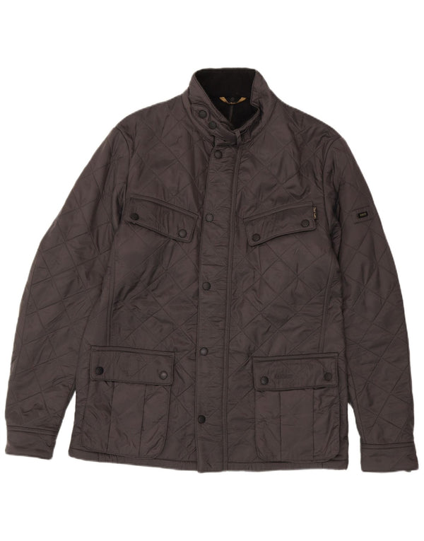 Ανδρικό καπιτονέ μπουφάν Barbour UK 40 Large Grey Polyamide
