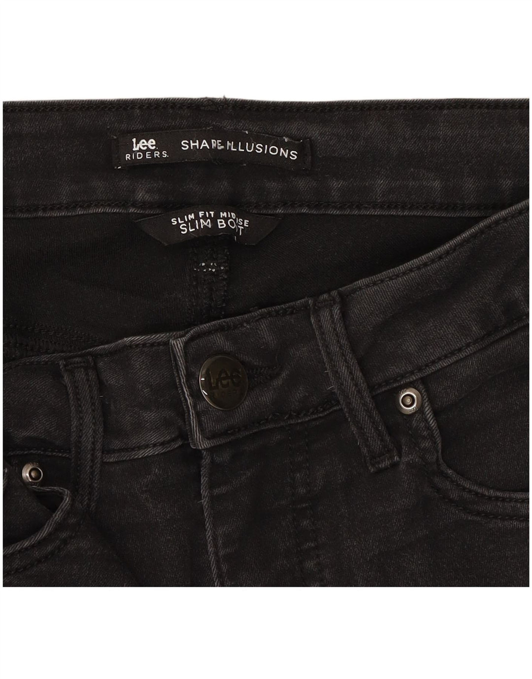 LEE Womens Riders Mid Rise Slim Fit Bootcut Jeans  W30 L30 Black